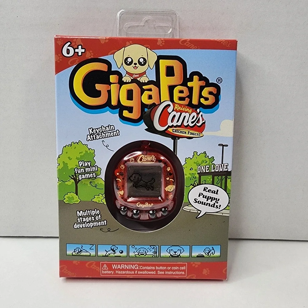 NEW Raising Cane's Giga Pets Golden Retriever Dog Keychain Toy US Exclusive